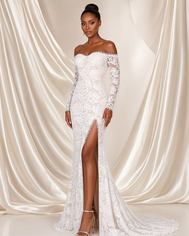 Azucena Mermaid Wedding Gown wedding gown - Perla Novia