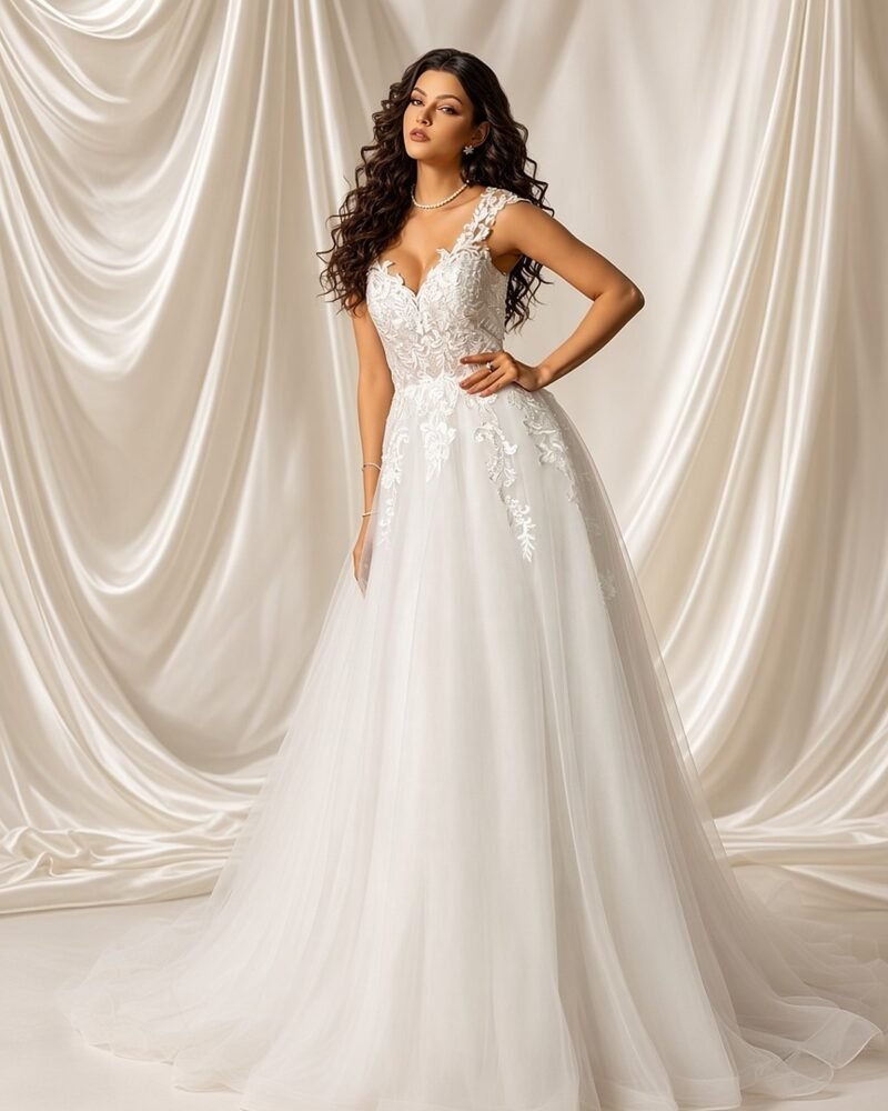 Valentina Boho Wedding Gown wedding gown - Perla Novia