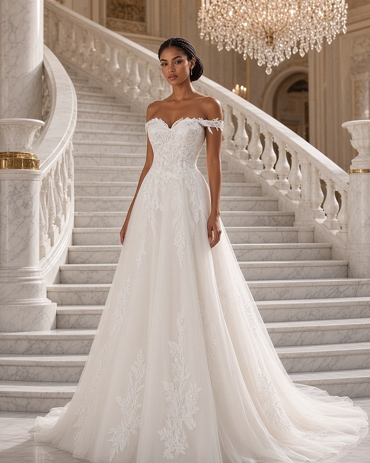 Amapola A-Line Wedding Gown wedding gown - Perla Novia