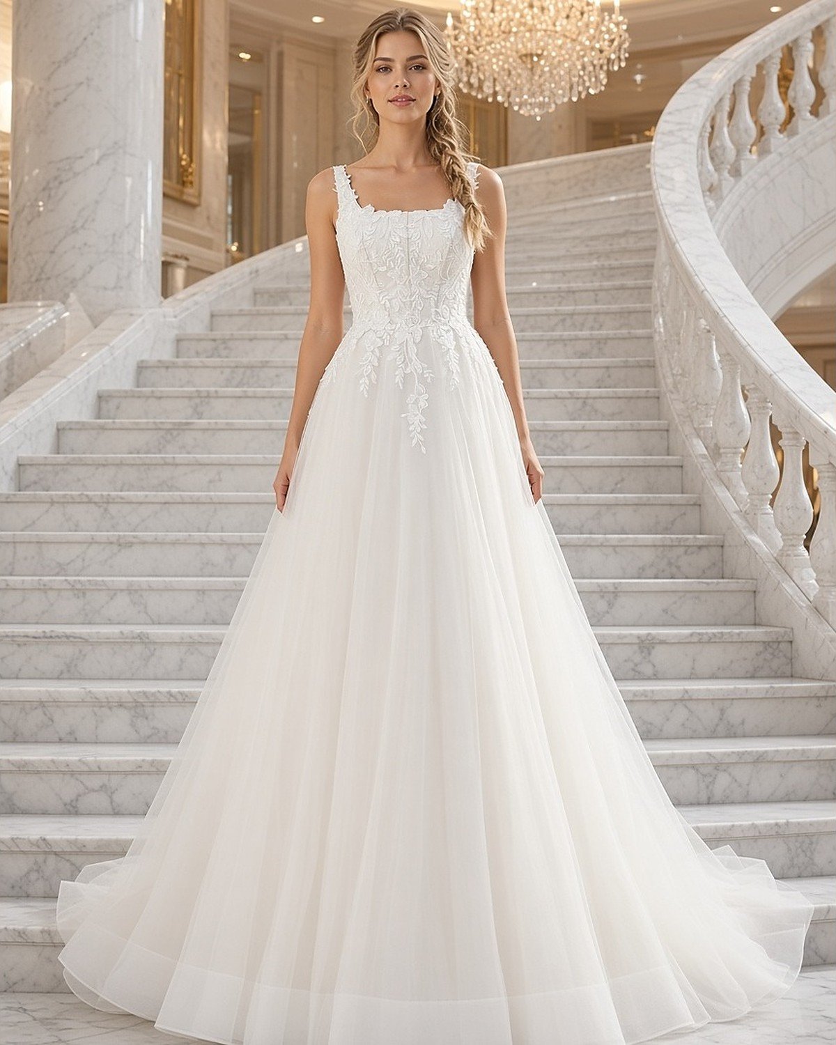 Lía Ball Gown Wedding Gown wedding gown - Perla Novia