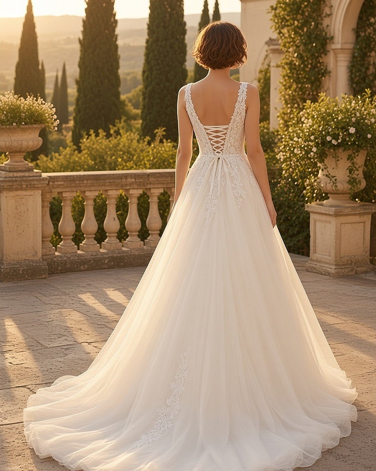 Lía Ball Gown Wedding Gown wedding gown - Perla Novia