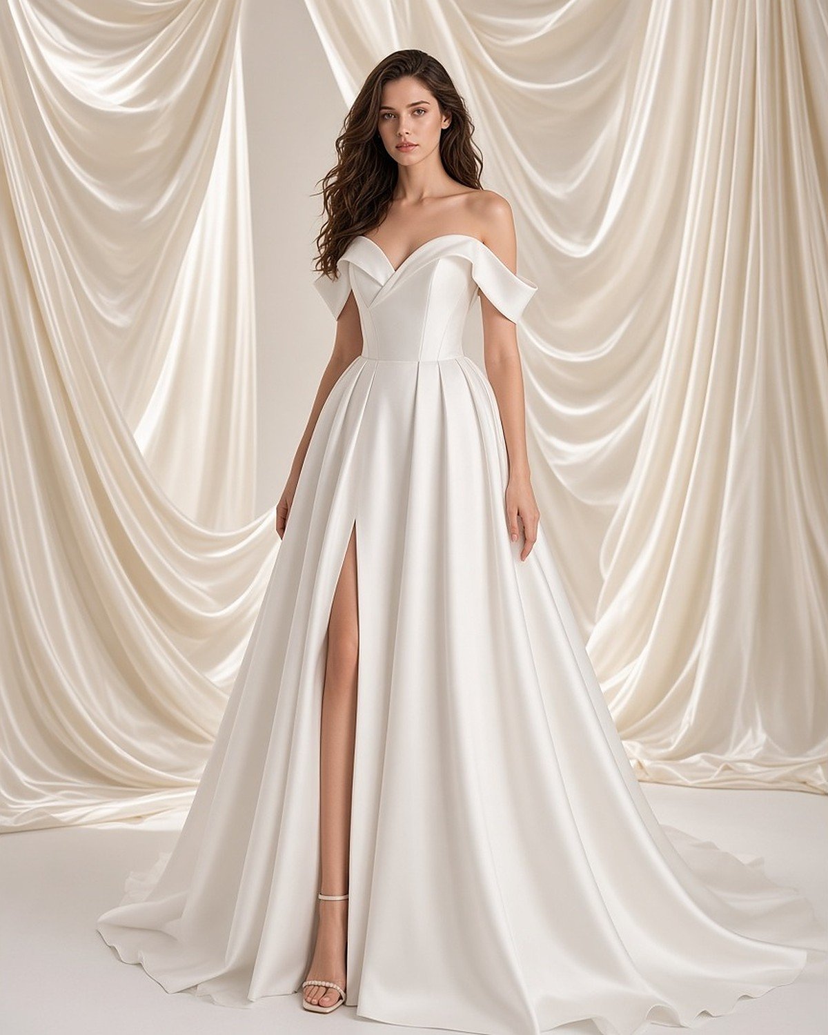 Nácar Boho Wedding Gown - Perla Novia