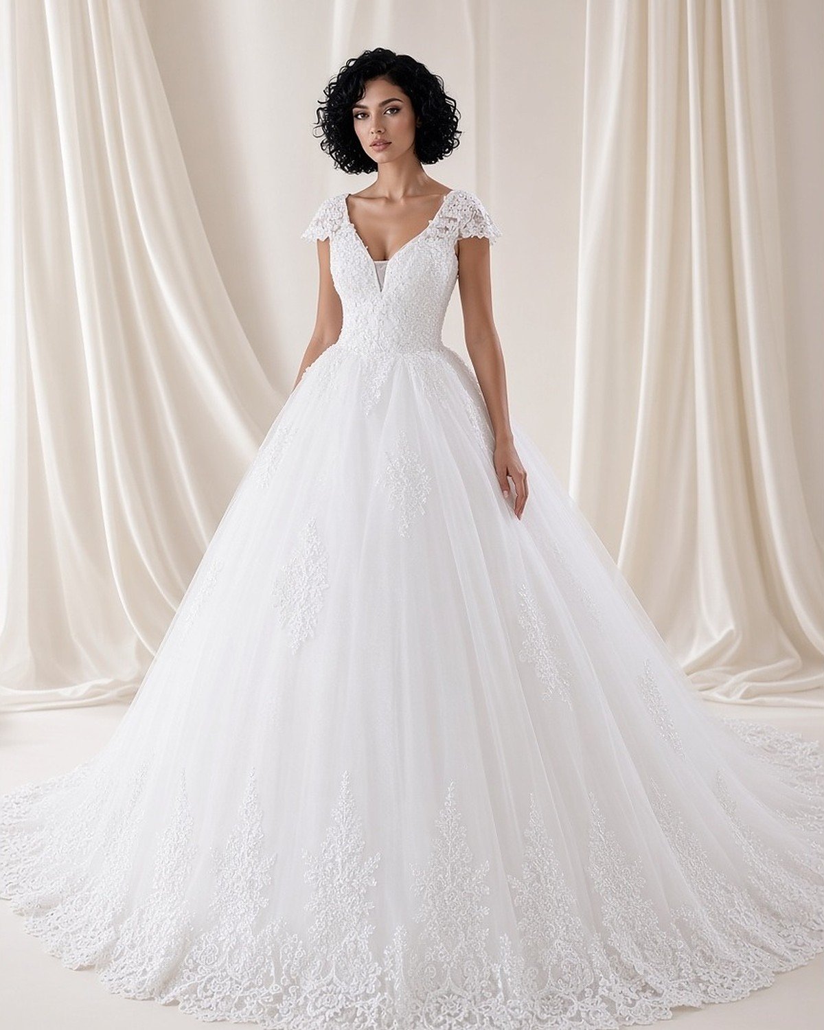 Seda Short & Midi Wedding Gown - Perla Novia