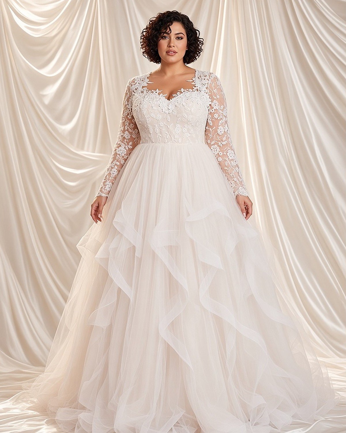 Aitana A-Line Wedding Gown - Perla Novia