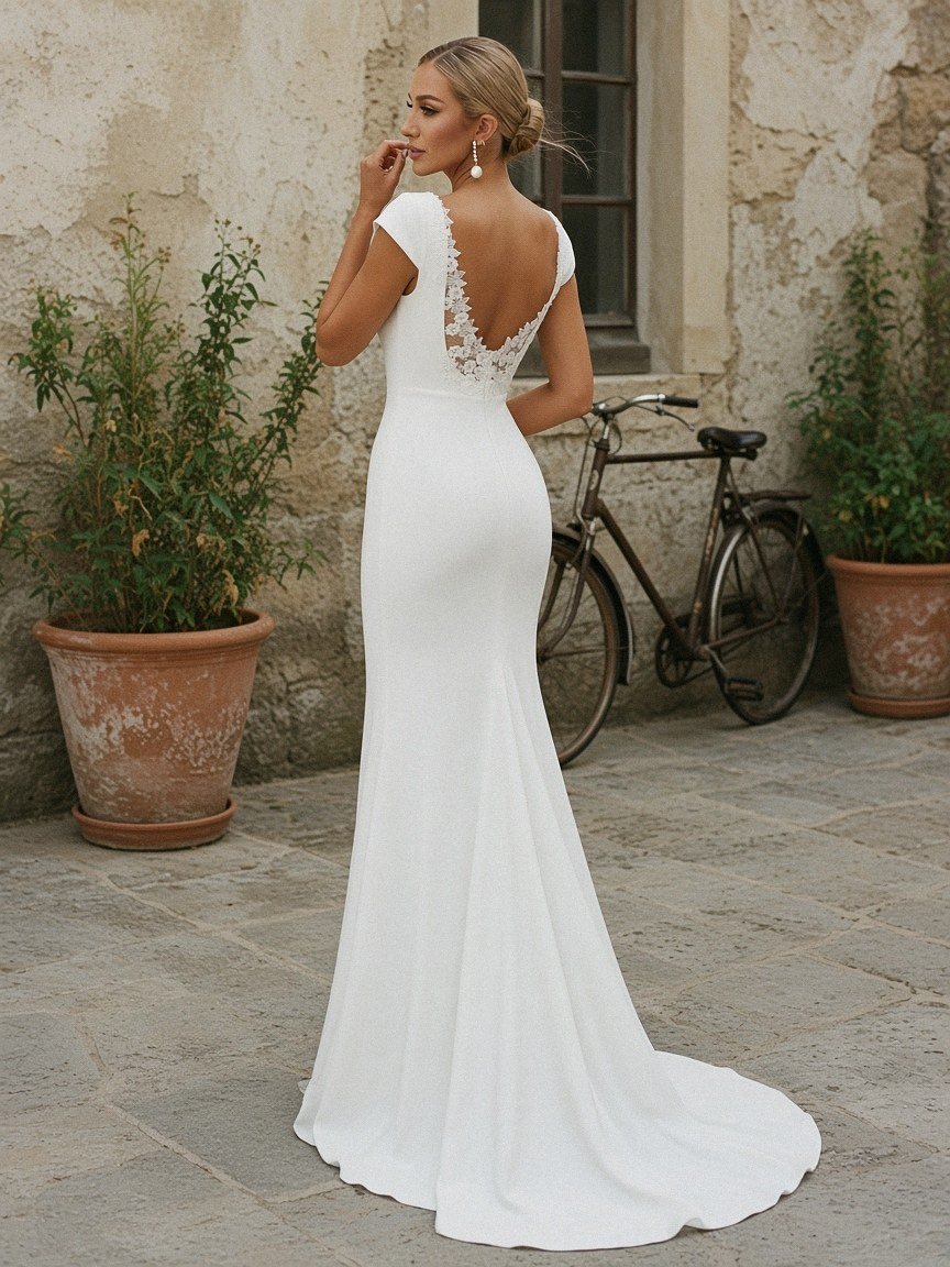 Estela plus size wedding dress