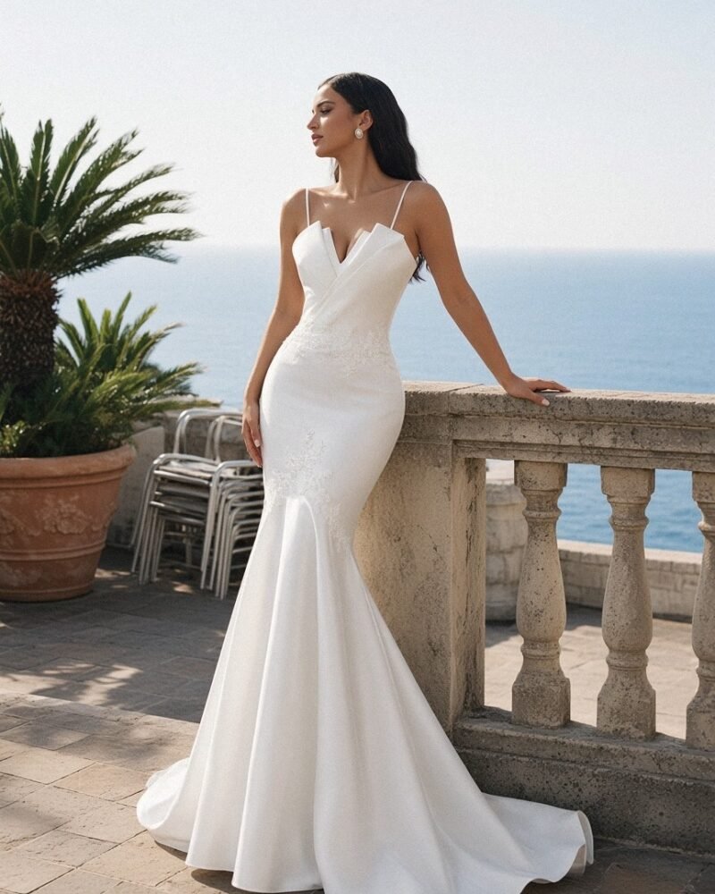Fátima plus size wedding dress