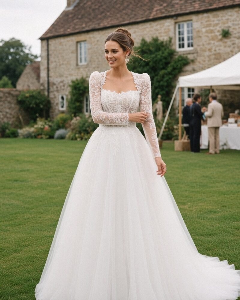 Ximena plus size wedding dress