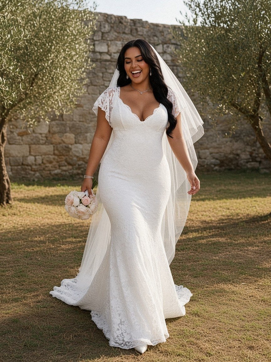 Valeria plus size wedding dress
