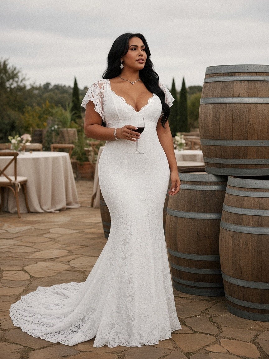 Valeria plus size wedding dress