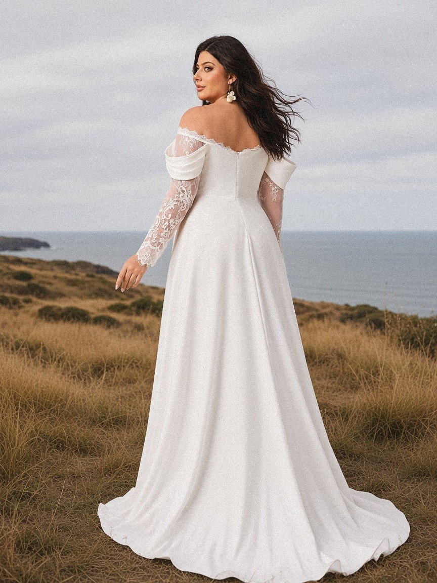 Rebeca A-Line Wedding Gown - Perla Novia