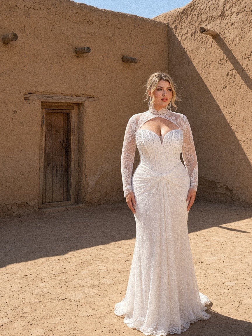 Alejandra Mermaid Wedding Gown - Perla Novia