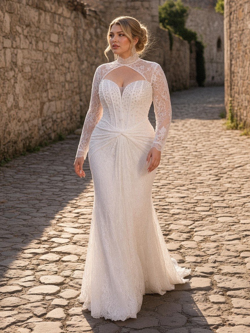Alejandra Mermaid Wedding Gown - Perla Novia